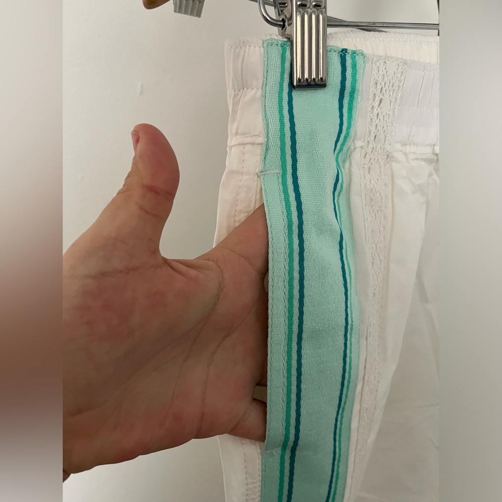 NWT FREE PEOPLE Team Spirit Pull-On Pants In Bleached Aqua Combo MSRP $128 - Picture 10 of 11